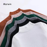 Marwin New-coming Autumn Winter Turtleneck Pullovers Sweaters