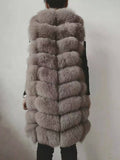 Natural Real Fox Fur Vest Natural Fur Coat For Jacket female