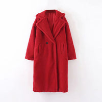 Winter Casual Solid Teddy Coat Women