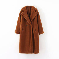 Winter Casual Solid Teddy Coat Women