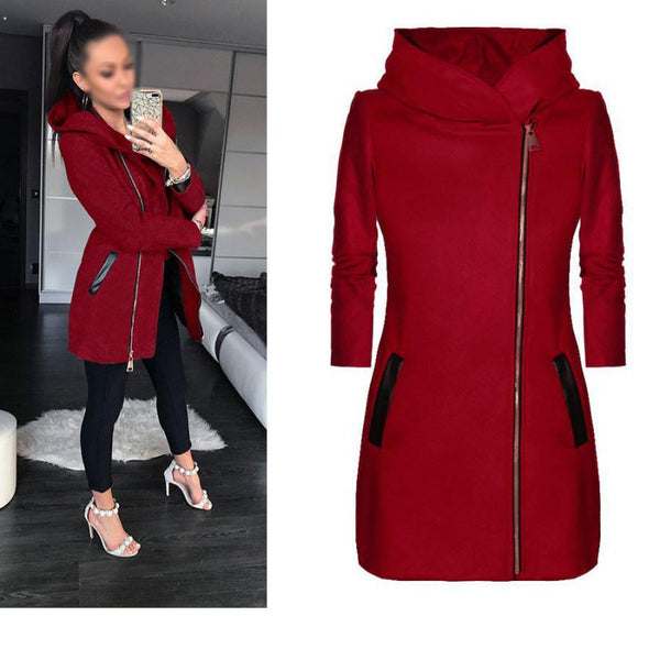 wholesale Women Casual Warm Thicken Velvet Jacket Hooded