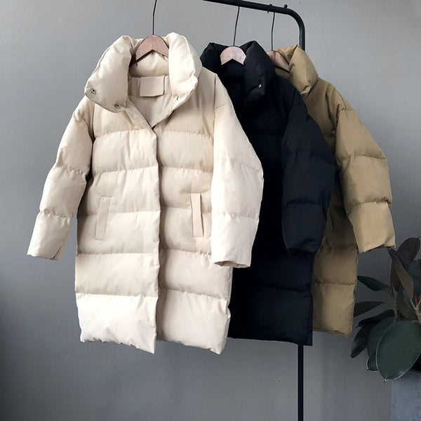 RICORIT 2019 New Winter Hooded Long Sleeve Solid