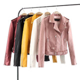 Autumn Women Slim Cool Lady Leather Jackets