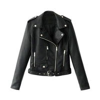 Autumn Women Slim Cool Lady Leather Jackets