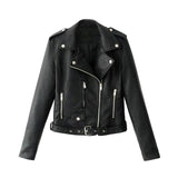 Autumn Women Slim Cool Lady Leather Jackets