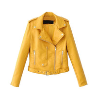 Autumn Women Slim Cool Lady Leather Jackets