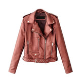 Autumn Women Slim Cool Lady Leather Jackets