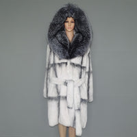 real fur coat natural fur  lexus rex rabbit fur coat woman