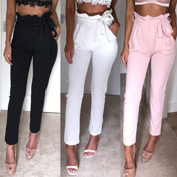arrival High Waist Pencil Pants Women Casual Elegant