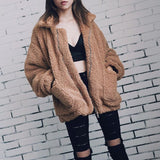 Elegant Faux Fur Coat Women