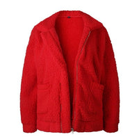 Elegant Faux Fur Coat Women