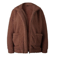 Elegant Faux Fur Coat Women