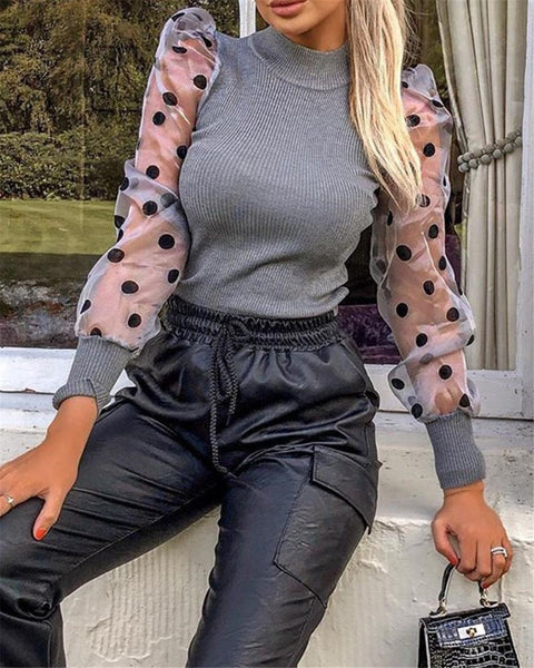 Women Spring Mesh Puff