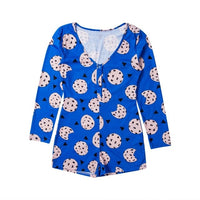 Sexy Women Bodysuit Long Sleeve Deep