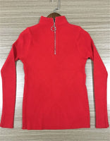 OCEANLOVE Zipper Half Turtleneck Sweater