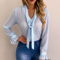 Summer Chiffon Tops Women Pink Blouses