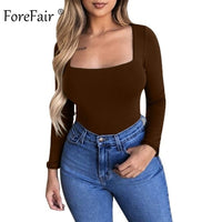 Forefair Sexy Bodycon Bodysuit