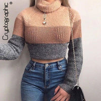 Cryptographic Fashion Women's  Turtlenecks Sweaters