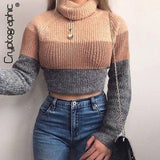 Cryptographic Fashion Women's  Turtlenecks Sweaters