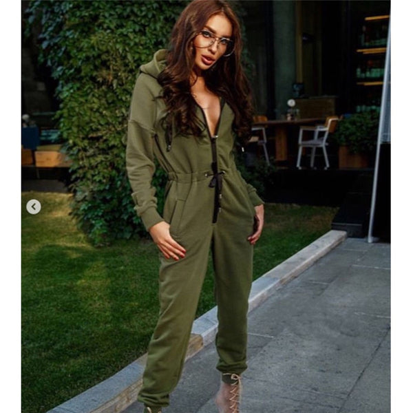 New Fashion Women Sexy Jumpsuit Long Sleeve