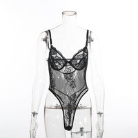 Cryptographic hot sale sheer lace bodysuit women