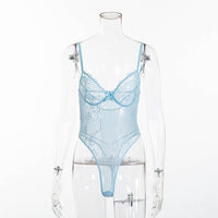 Cryptographic hot sale sheer lace bodysuit women