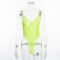 Cryptographic hot sale sheer lace bodysuit women
