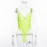 Cryptographic hot sale sheer lace bodysuit women