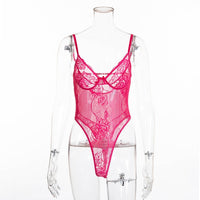 Cryptographic hot sale sheer lace bodysuit women