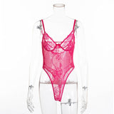 Cryptographic hot sale sheer lace bodysuit women