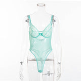 Cryptographic hot sale sheer lace bodysuit women